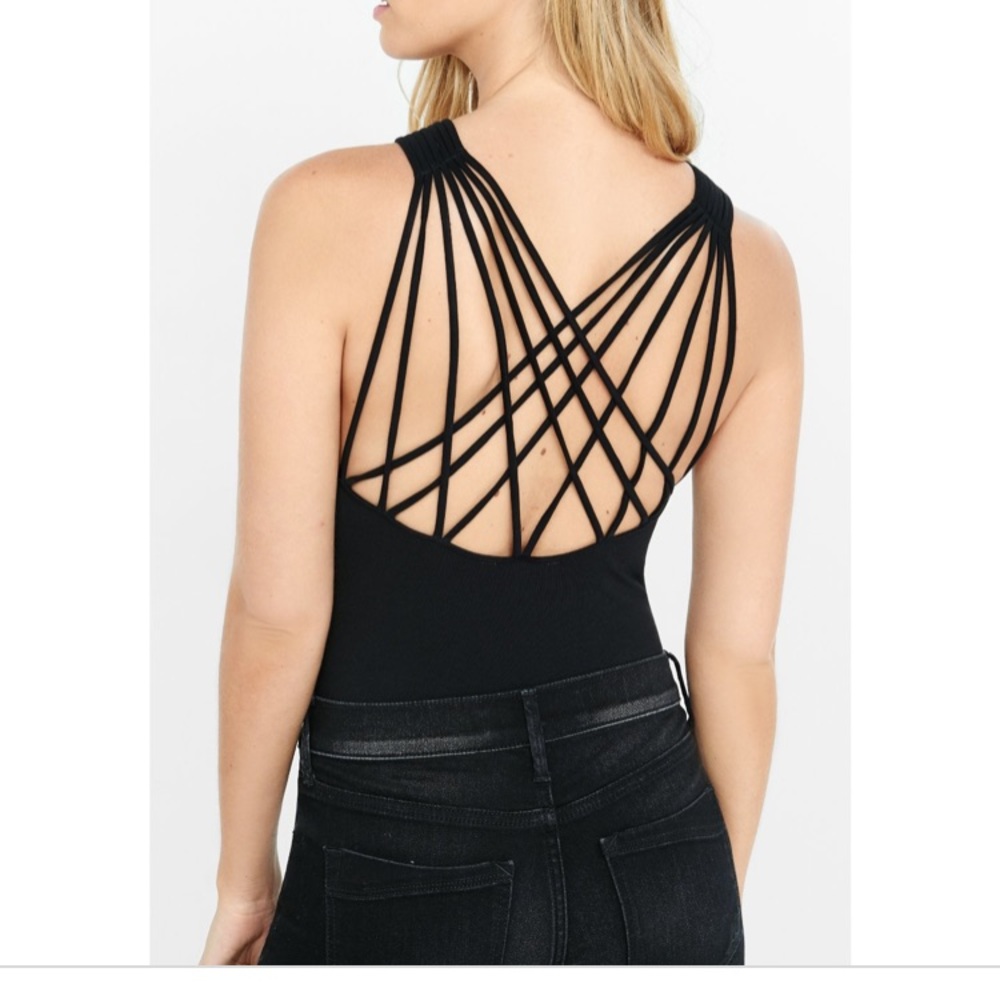 Express One eleven strappy back body suit